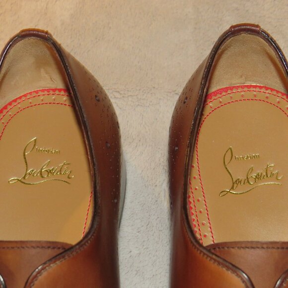 Christian Louboutin Corteobello Havane Medallion Red Bottom Oxford US 10 NWB - Picture 12 of 15